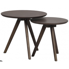 RO YUMI NESTING TABLES BROWN ASH